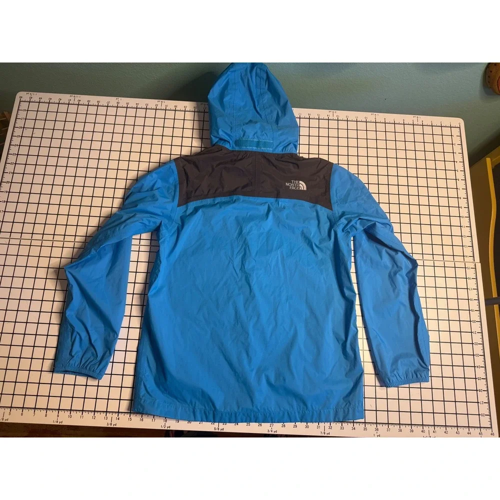 The North Face Boys Resolve Reflective Jacket Blue Grey HyVent Size L 14/16